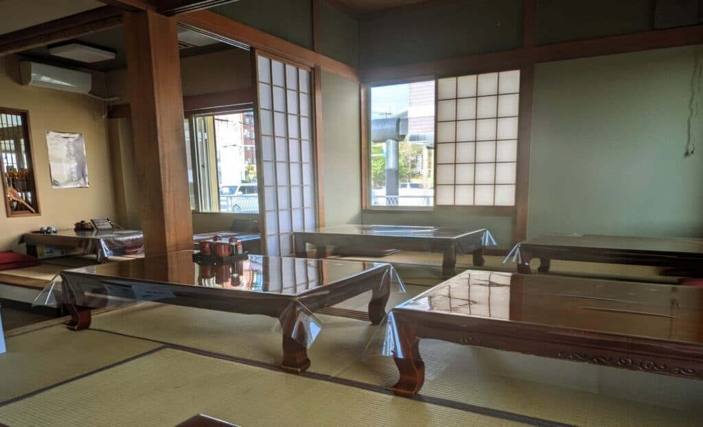 店内のお座敷